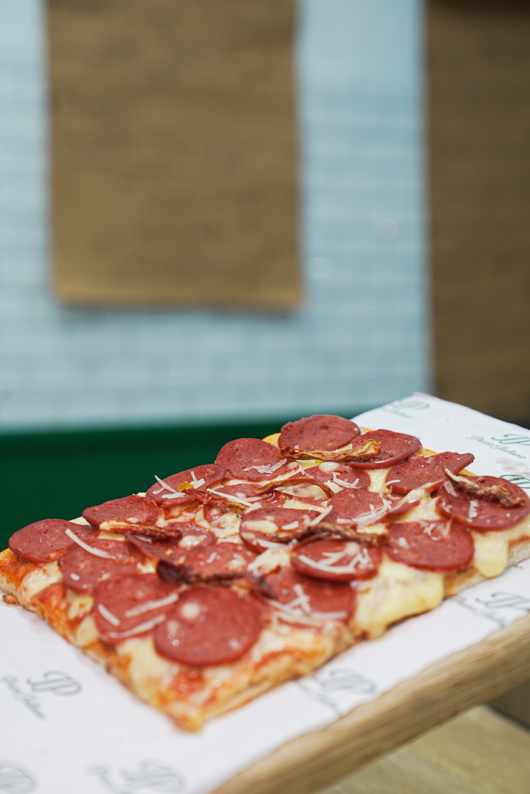 Pizza Pepperoni vue rapprochée