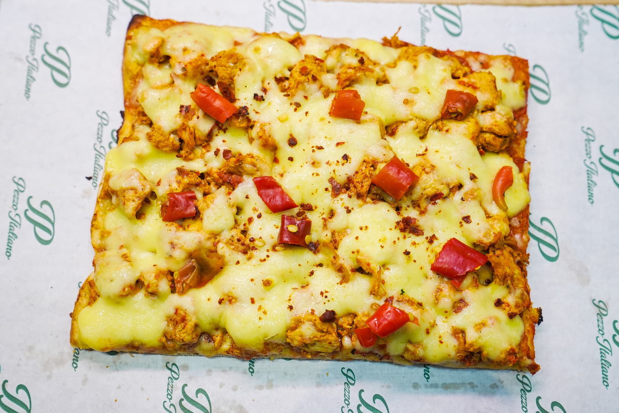 Pizza Poulet Épicé détail