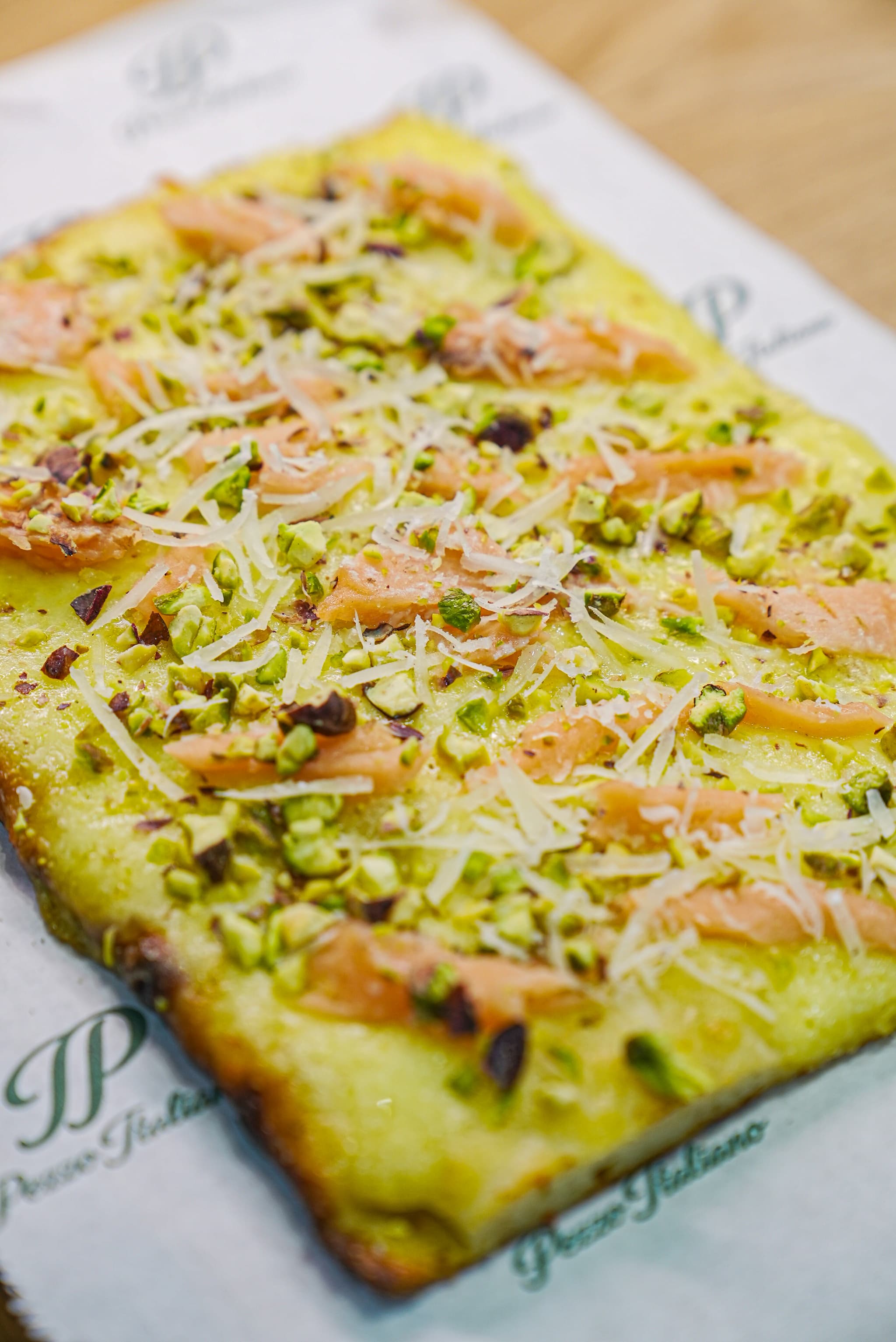 Pizza Saumon détail